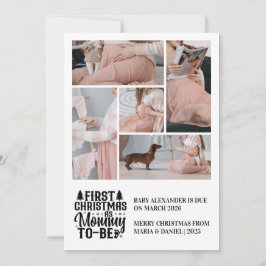 5 Photo Mommy to be Christmas Pregnancy シーズンカード