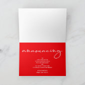 5 Photo Red卒業発表 招待状 (内部)