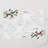 5 PHOTO Sparkleメリークリスマスグリーティング金ゴールド 箔シーズンカード (裏面)