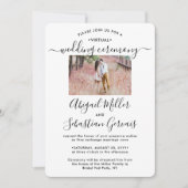 5 Photo Virtualの結婚Livestream Long Distance 招待状 (正面)