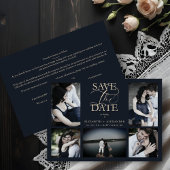 5 Photos Blue Chic Trendy Collage Wedding Covid19