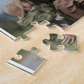 5 Photos Collage Personalized Family Jigsaw Puzzle ジグソーパズル (側面)