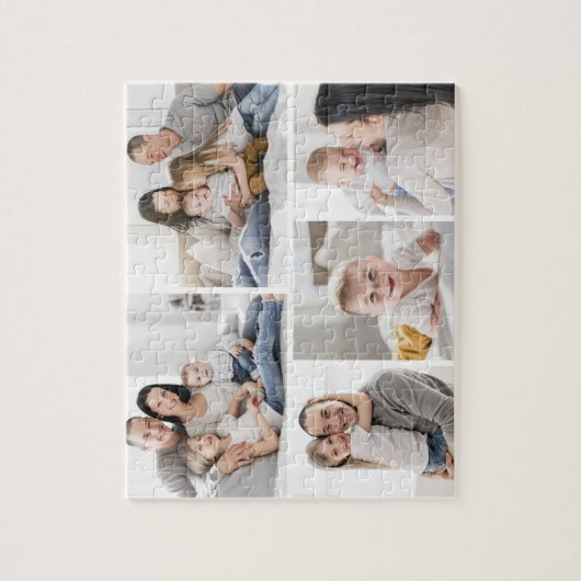 5 Photos Gallery Collage Personalized Puzzle ジグソーパズル (縦)