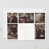 5 Photos White Chic Trendy Collage Wedding Covid19 (正面)