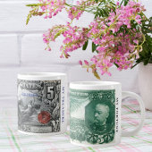 $5 Silver Certificate Mug - 1896ヴィンテージ紙幣 ジャンボコーヒーマグカップ