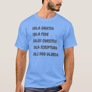 5 SOLA Tシャツfor Christian Reformed men Tシャツ