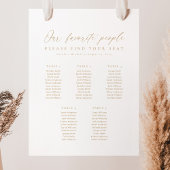 5 Tables Our Favorite People Seating Chart ポスター
