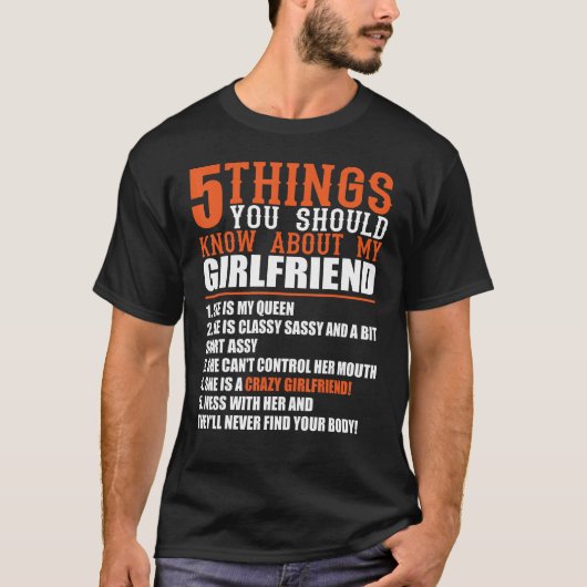 5 THINGS YOU SHOULD KNOW ABOUT MY GIRLFRIEND  Hila Tシャツ (正面)