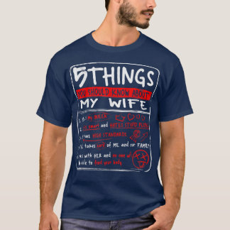 5 Things You Should Know About My Wife Husband Gif Tシャツ