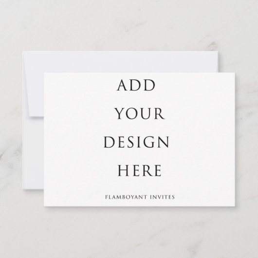 5"x3.5インチRSVPカード/エンクロージャカード (正面)