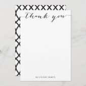 5 x7原稿のフォントのサンキューカード サンキューカード (正面/裏面)