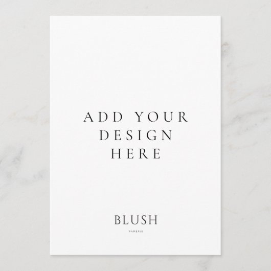 5"x7"のメニューカード印刷 プログラム (正面)