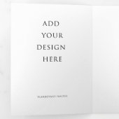 5"x7"の三つ結婚折り文字折りプログラム 三つ折りプログラム (内部最初)