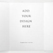 5"x7"の三つ結婚折り文字折りプログラム 三つ折りプログラム (内部中)