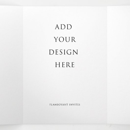 5"x7"の三つ結婚折り文字折りプログラム 三つ折りプログラム (内部中)