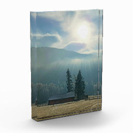 5"x7"アクリルフォトブロック ||太陽と霧 フォトブロック