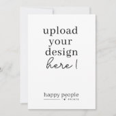 5"x7"カード印刷 |両面ポートレート 招待状 (正面)