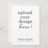 5"x7"カード印刷 |両面ポートレート 招待状 (裏面)