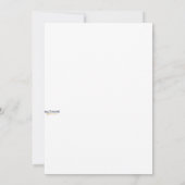 5"x7" クリスマスカード（リースのイラスト付き） 招待状 (裏面)