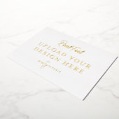 5"x7"ゴールドフォイルのランドスケーププリント – 自分で行う 箔招待状 (回転した状態)