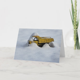 5"x7"折り畳みカード 雪 カード