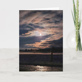 5"x7"折り畳みカード || Icy Moonlight Reflection カード