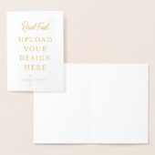 5"x7" 折り畳み ゴールド フォイル プリント - ご自分で 箔カード (ディスプレー)