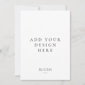 5"x7" 招待状カード印刷 招待状 (正面)