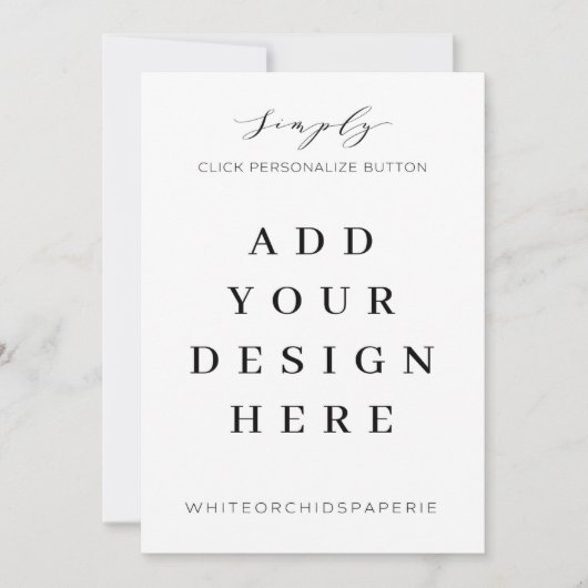 5"x7" 招待状印刷 招待状 (正面)