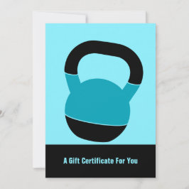 5"x7" Electric Blue Performance Gift Certificate