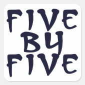 5 x 5 スクエアシール (正面)