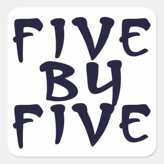 5 x 5 スクエアシール (正面)