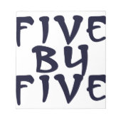 5 x 5 ノートパッド (正面)