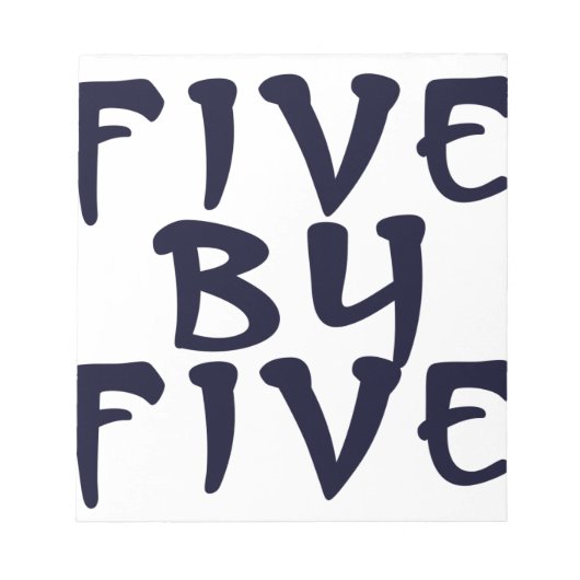5 x 5 ノートパッド (正面)