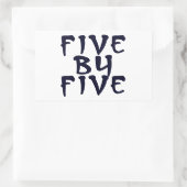 5 x 5 長方形シール (バッグ)