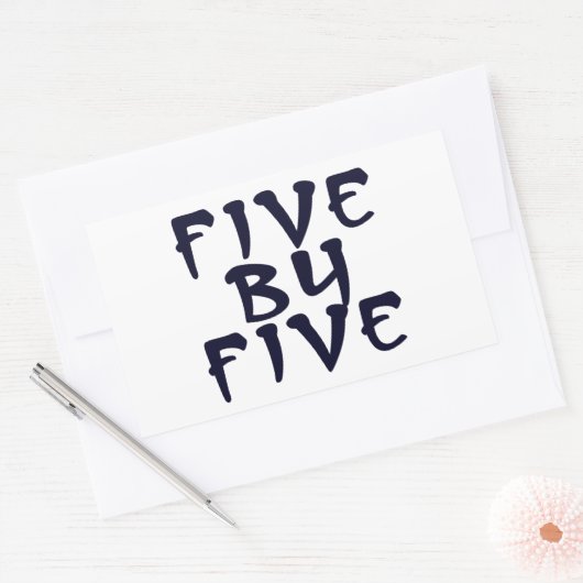 5 x 5 長方形シール (封筒)