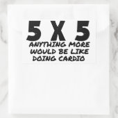 5 x 5 長方形シール (バッグ)