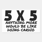 5 x 5 長方形シール (正面)