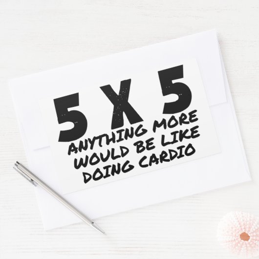 5 x 5 長方形シール (封筒)