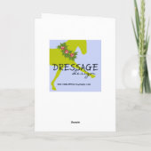 5 x 7のグリーティングカードを満足頂く シーズンカード (裏面)