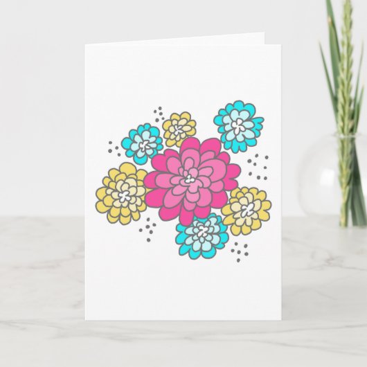 5 x 7のグリーティングカード…ドールの花 カード (正面)