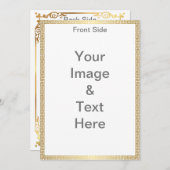 5 x 7の表裏のファーザーの日に自分のマットを作る 招待状 (正面/裏面)