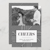 5 x 7はっきりしたな休日の婚約、新婚者カード 招待状 (正面/裏面)