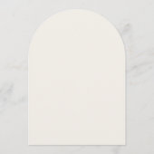 5 x 7アーチカードとギフトフローラブライダルシャワー記号 招待状 (裏面)