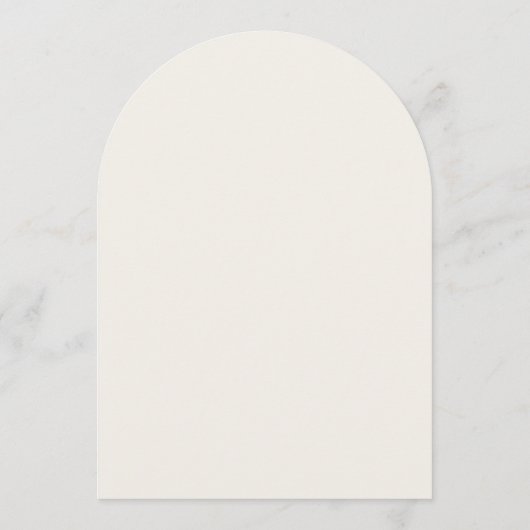 5 x 7アーチカードとギフトフローラブライダルシャワー記号 招待状 (裏面)