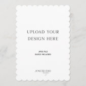 5 x 7インチのスケーラブルポートレートカード印刷 メニュー (正面)