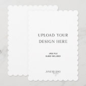 5 x 7インチのスケーラブルポートレートカード印刷 メニュー (正面/裏面)