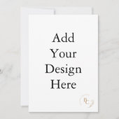 5 x 7インチの招待 招待状 (正面)