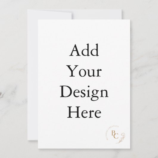 5 x 7インチの招待 招待状 (正面)