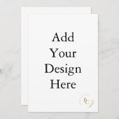 5 x 7インチの招待 招待状 (正面/裏面)